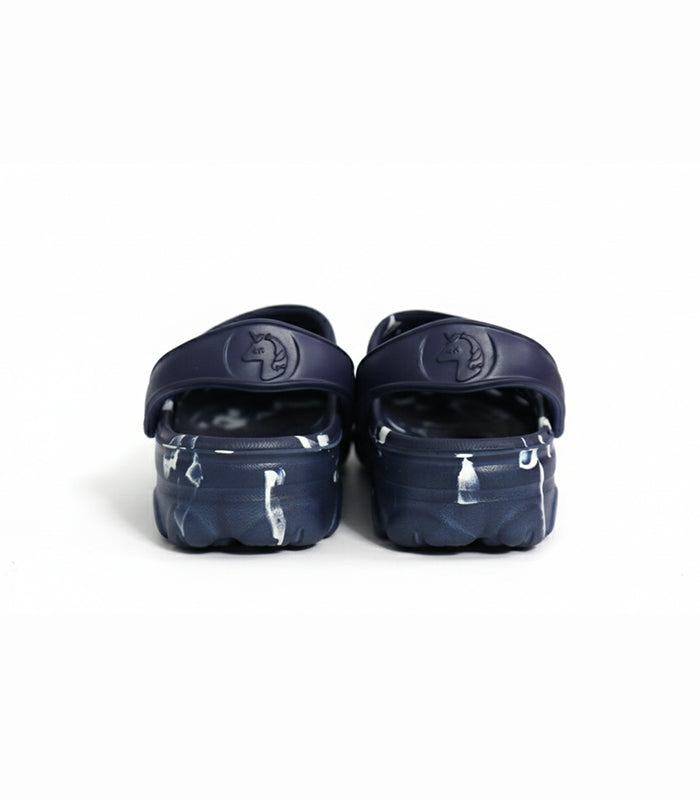 Leopard series marble print clogs