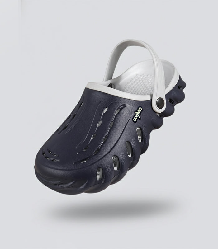 Dual series two-tone ventilated clogs
