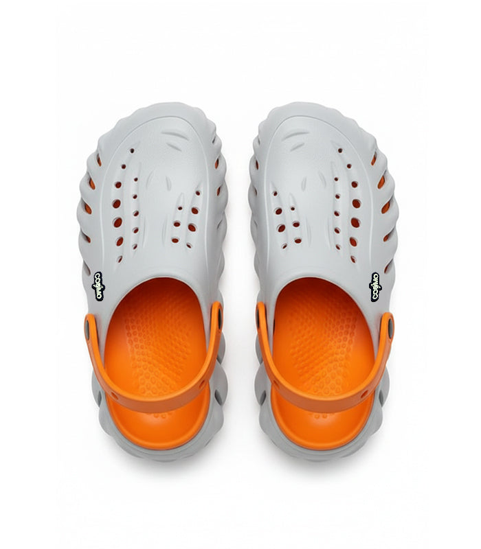 Dual series two-tone ventilated clogs
