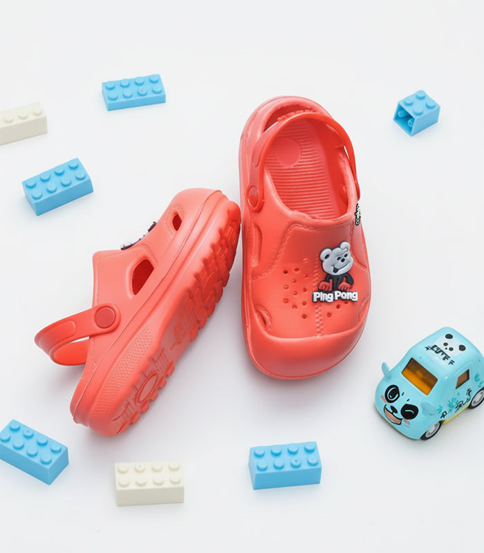 DUGGU SERIES Kids Bear Design Clogs